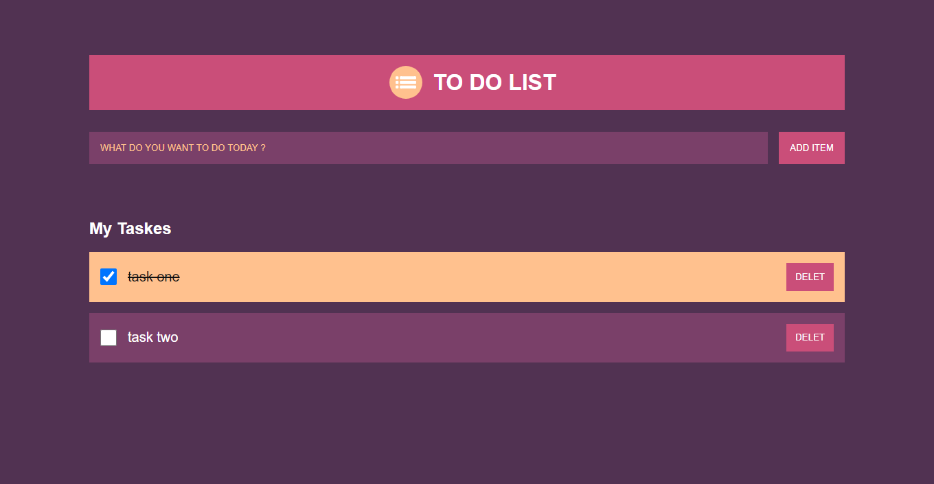 Todo list project